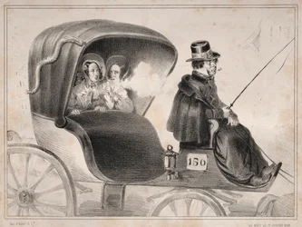Nyheter: Nackdelarna med offentliga bilar: Kusken av..., 1839.