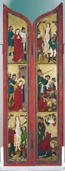 Legenden om den heliga Margareta, altare från klostret Saint Madeleine i Strasbourg