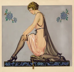 Illustration till broschyren Holeproof Hosiery Company, 1922.