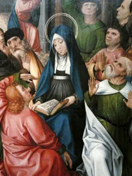 Den helige Andes nedstigande (detalj).

 detalj