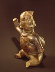 Behornat figurfartyg (keramik)