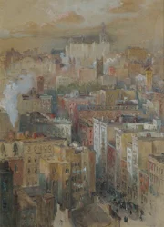 Utsikt över New York City, ca 1910