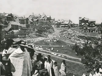 Kabary-slätten, Andohalo, Antananarivo, Madagaskar, 1895.
