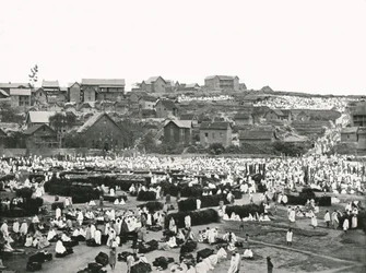 Marknaden, Antananarivo, Madagaskar, 1895.