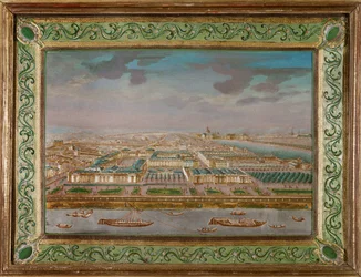 Palais Bourbon och Hotel de Lassay, St Germain, Paris