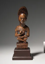 Mor-och-barn-figur, mitten till slutet av 1800-talet