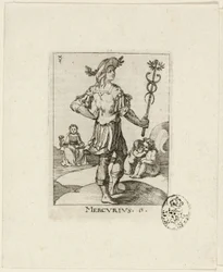 Mercurius, plansch sex från Der VII Planeten