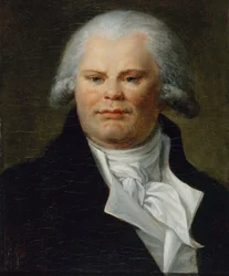 Franska: Porträtt av Georges Danton (1759-1794), orator och politisk man