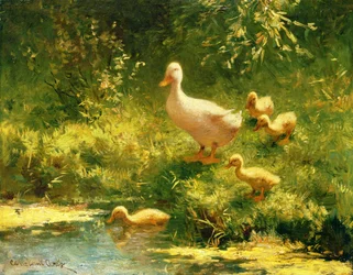 Mamma med ankor (olja på duk)