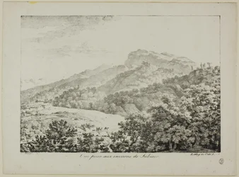 Vy tagen i regionen Subiaco, från Views of Italy