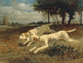 Lösspringande hundar