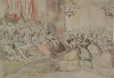 En statsbal, förmodligen med Napoleon III