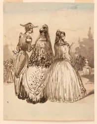 A Street Scene in Madrid, från serien "Sketches in Madrid"