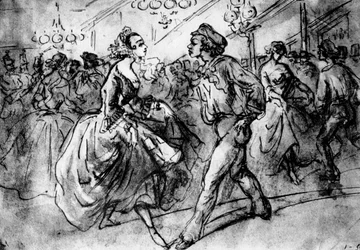 På dansen, 1800-talet, 1930.