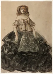 Stående kvinna