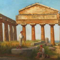 "Cerestemplet i Pæstum". Templet för Ceres i Paestum