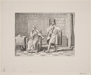 Illustration för Svend Grundtvig, "Marsk Stig: Dansk folkvisa från 1200-talet", 1861
