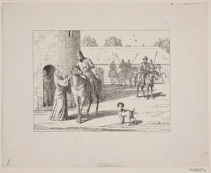 Illustration för Svend Grundtvig, "Marsk Stig: Dansk folkvisa från 1200-talet", 1861
