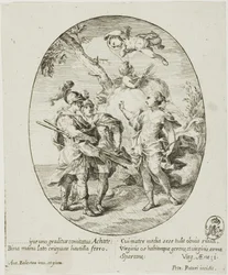 Aeneas, Venus och Achates