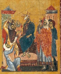Krucifix av Coppo di Marcovaldo (ca 1220-efter 1276), detalj