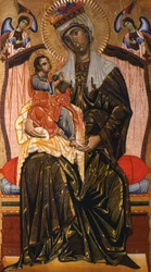 Madonna och barn, av Coppo di Marcovaldo (ca 1220-efter 1276)