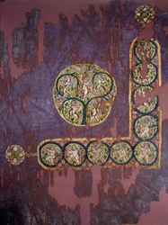 Koptisk konst: Hanging with Harvest Love (300-talet e.Kr.), Paris, Musee Du Louvre