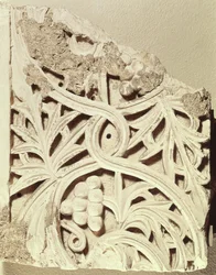 Fragment av en fris, från klostret Apa Jeremias, Sakkara (kalksten)