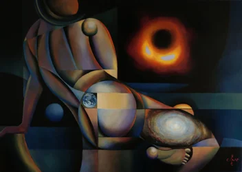 Abstrakt Kosmisk kvinna