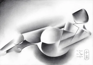 Abstrakt liggande figur