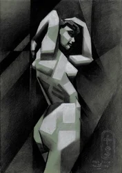 Geometrisk nakenfigur