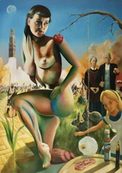 En surrealistisk nakenfantasiscen