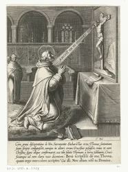 Saint Thomas Aquinos pratar med ett krucifix The Life of Saint Thomas Aquinas (serietitel)