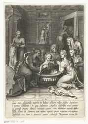Thomas äter ett papper med Ave Maria Life of Saint Thomas Aquinas (serietitel)