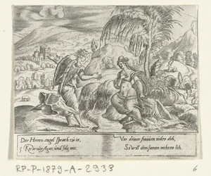 En ängel tar Hagar tillbaka The Life of Abraham (serietitel)