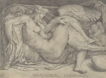 Leda och svanen, 1544-66.