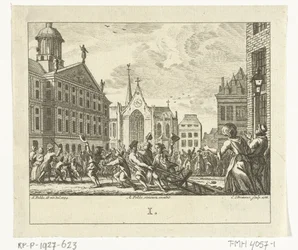 Revolt vid Daniël Raaps begravning på Damtorget i Amsterdam 1754