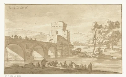 Ponte Molle nära Rom