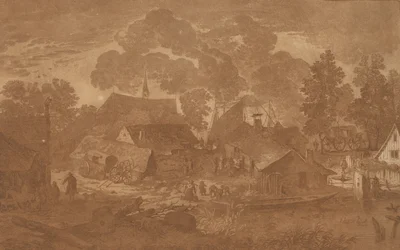 By med damm, ca. 1782.