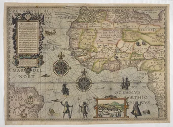 En karta över Afrika från 1500-talet.