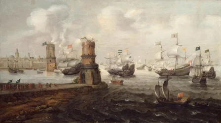 Erövring av Damiette, femte korståget, 1219 / Gem., v. Wieringen