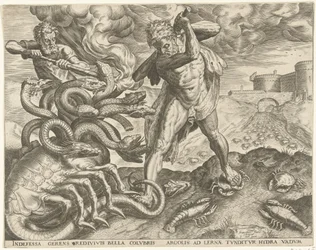 Herkules erövrar Lernas hydra Labours of Hercules (serietitel)