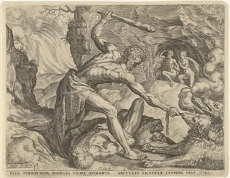 Herkules drar Cerberus ut ur helvetet Labours of Hercules (serietitel)