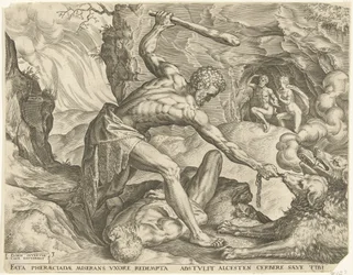 Herkules drar Cerberus ut ur helvetet Labours of Hercules (serietitel)