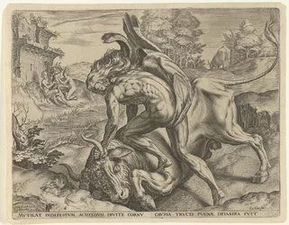 Hercules brottas med Achelous Labours of Hercules (serietitel)