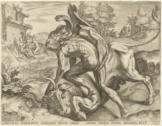 Hercules brottas med Achelous Labours of Hercules (serietitel)