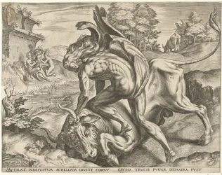 Hercules brottas med Achelous Labours of Hercules (serietitel)