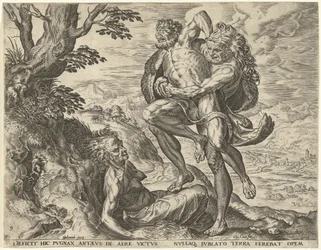 Hercules brottas med Antaeus Labours of Hercules (serietitel)