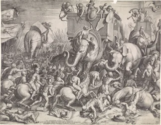 Slaget vid Zama mellan Scipio och Hannibal