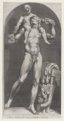 Mirror of Roman Magnificence: Bacchus on the Shoulders of a Satyr, 1500-talet., 1500-talet.