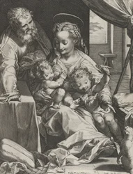 Den heliga familjen, 1577.